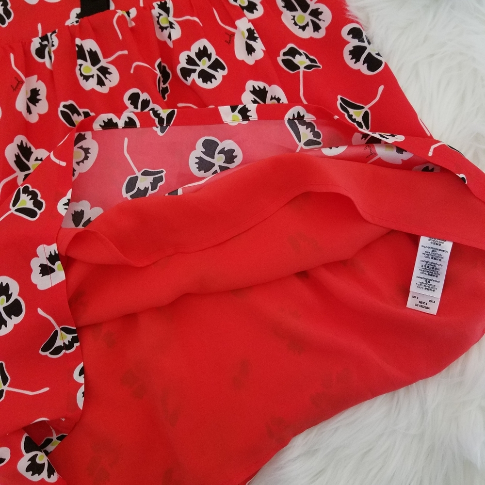 Juicy Couture Long Sleeve Floral Dress Size 4 - Picture 9 of 12